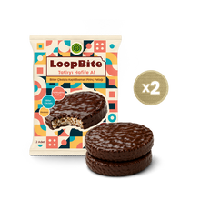 LoopBite Bitter Çikolata Kaplamalı Basmati Pirinç Patlağı x 2 Paket