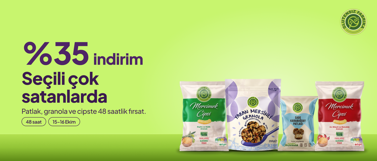 Glutensiz Black Friday %35 indirim