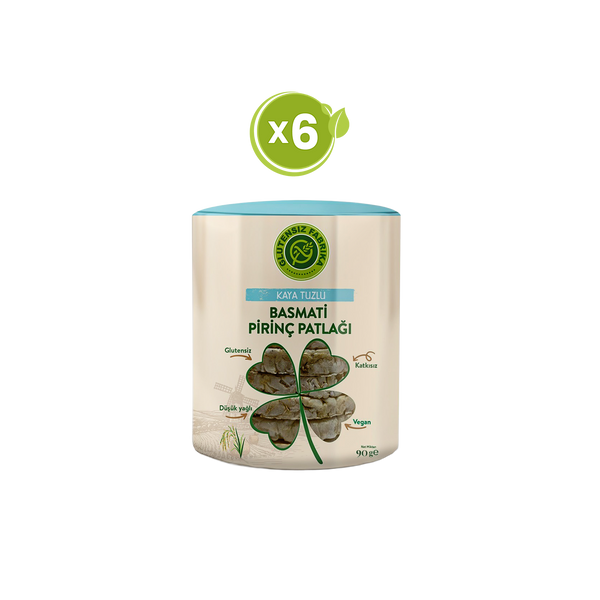 Kaya Tuzu Basmati Pirinç Patlağı 90 g x 6 Paket