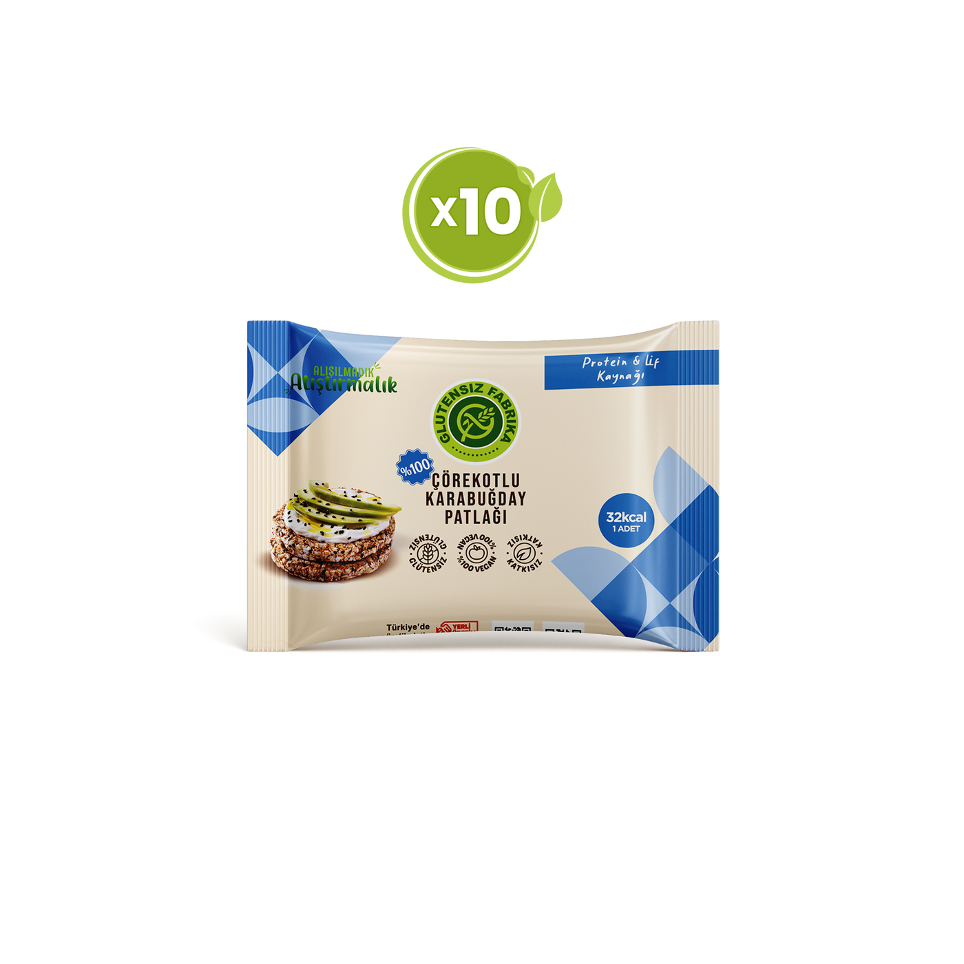 Karabuğday Patlağı Çörekotlu 24 g x 10 Paket
