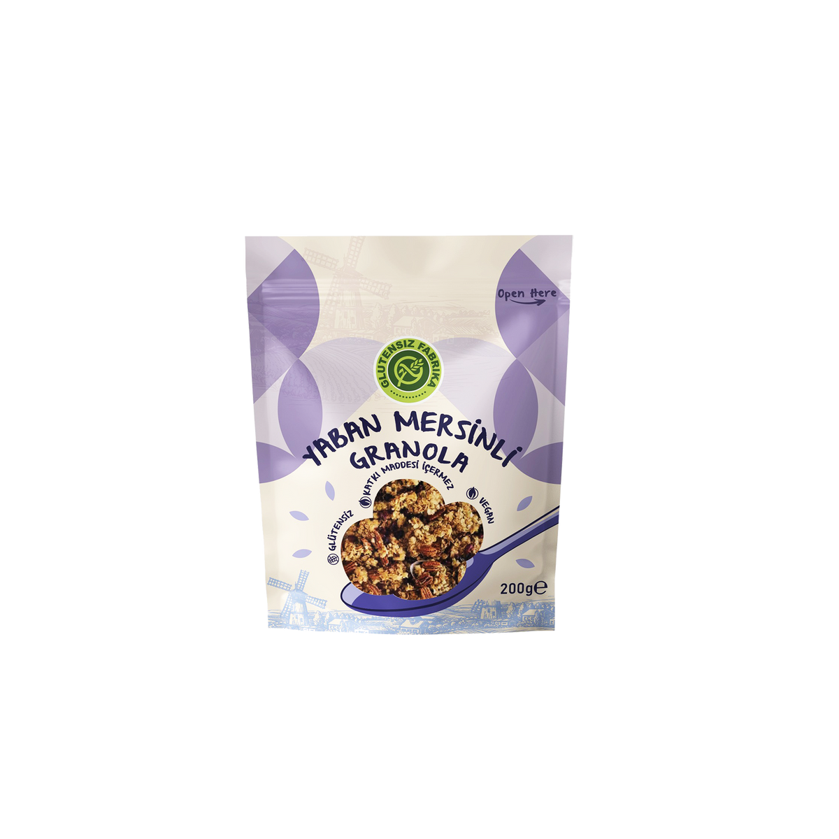 Yabanmersinli Yulaf & Karabuğday Granola 200 g