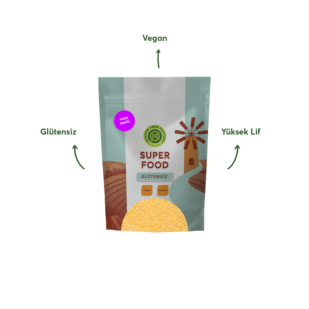Glutensiz Mısır İrmiği 500 g
