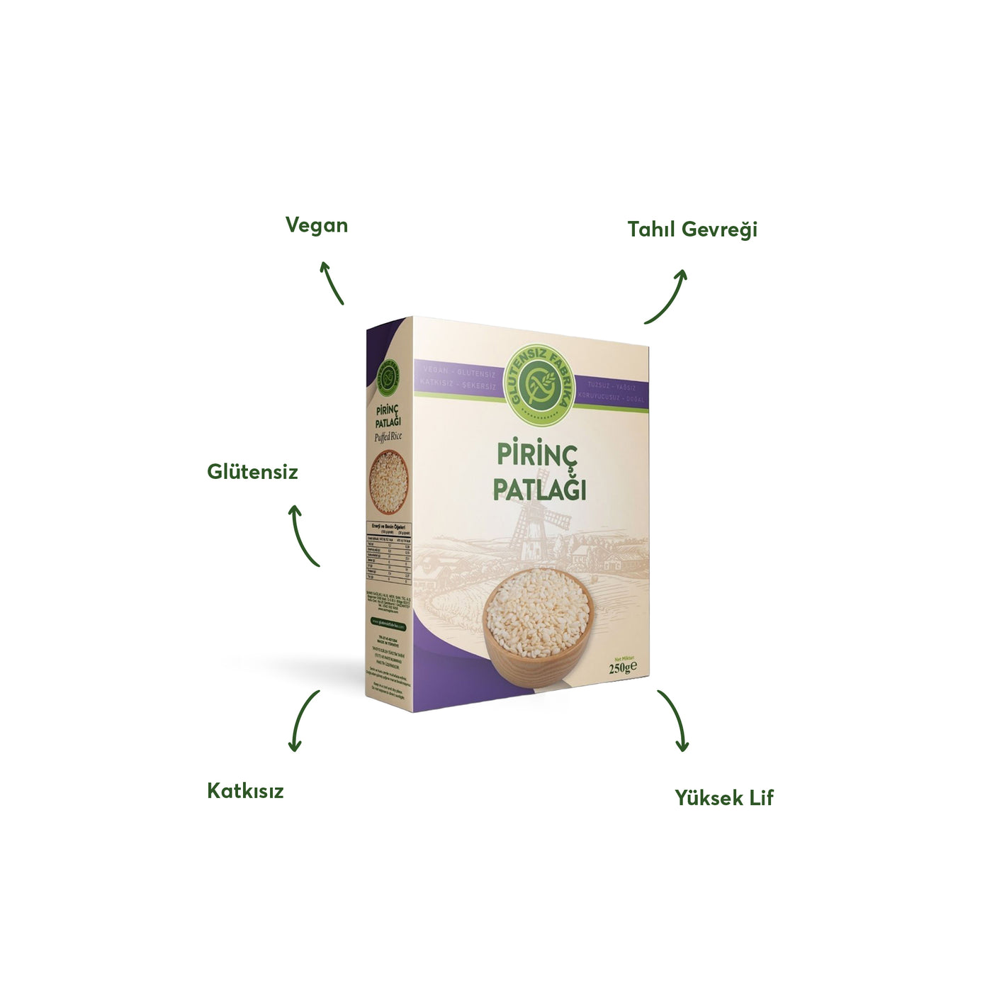 Pirinç Gevreği Sade 250 g