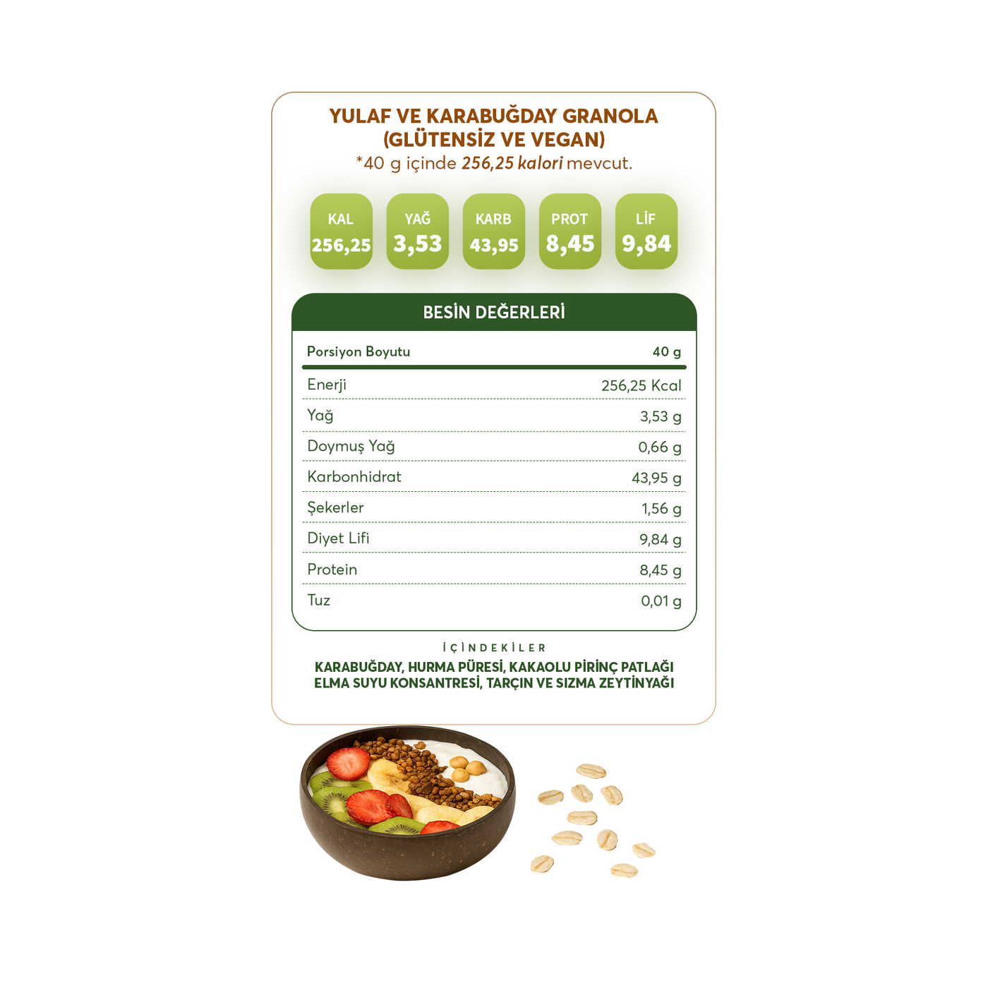 Yulaf & Karabuğday Granola 300 g