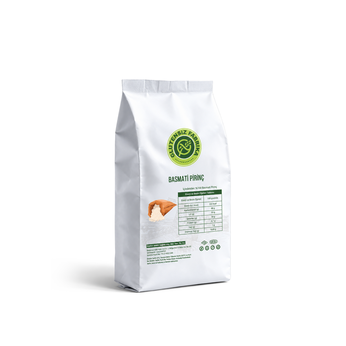 Glutensiz Basmati Pirinç 500 g