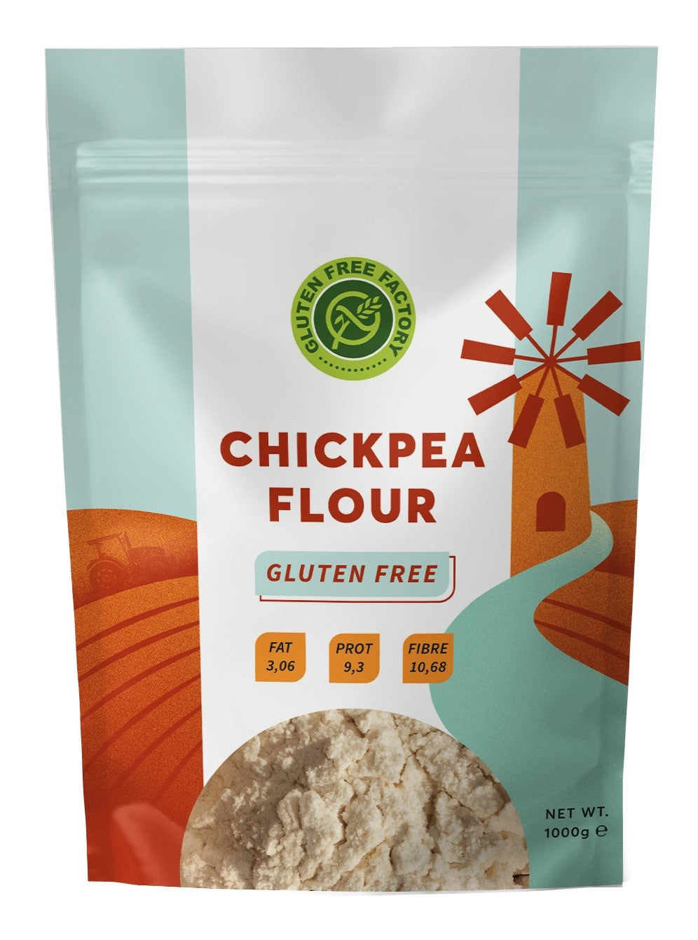 Chickpea Flour Gluten Free Factory 1 kg (Glütensiz & Vegan)