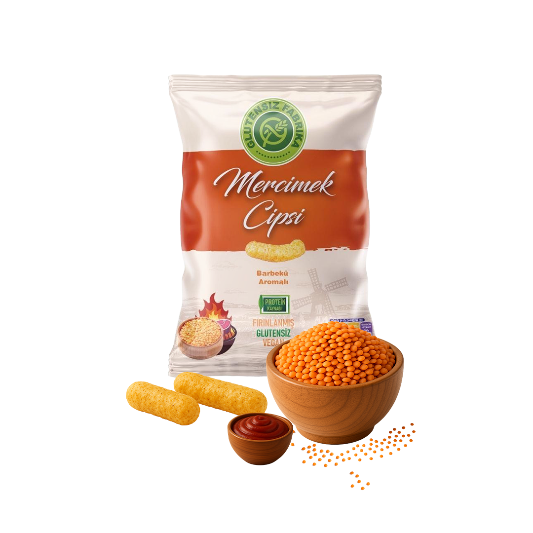 Barbekü Soslu Mercimek Cipsi 60 g x 3 Paket