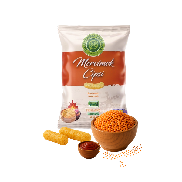 Barbekü Soslu Mercimek Cipsi 60 g x 3 Paket
