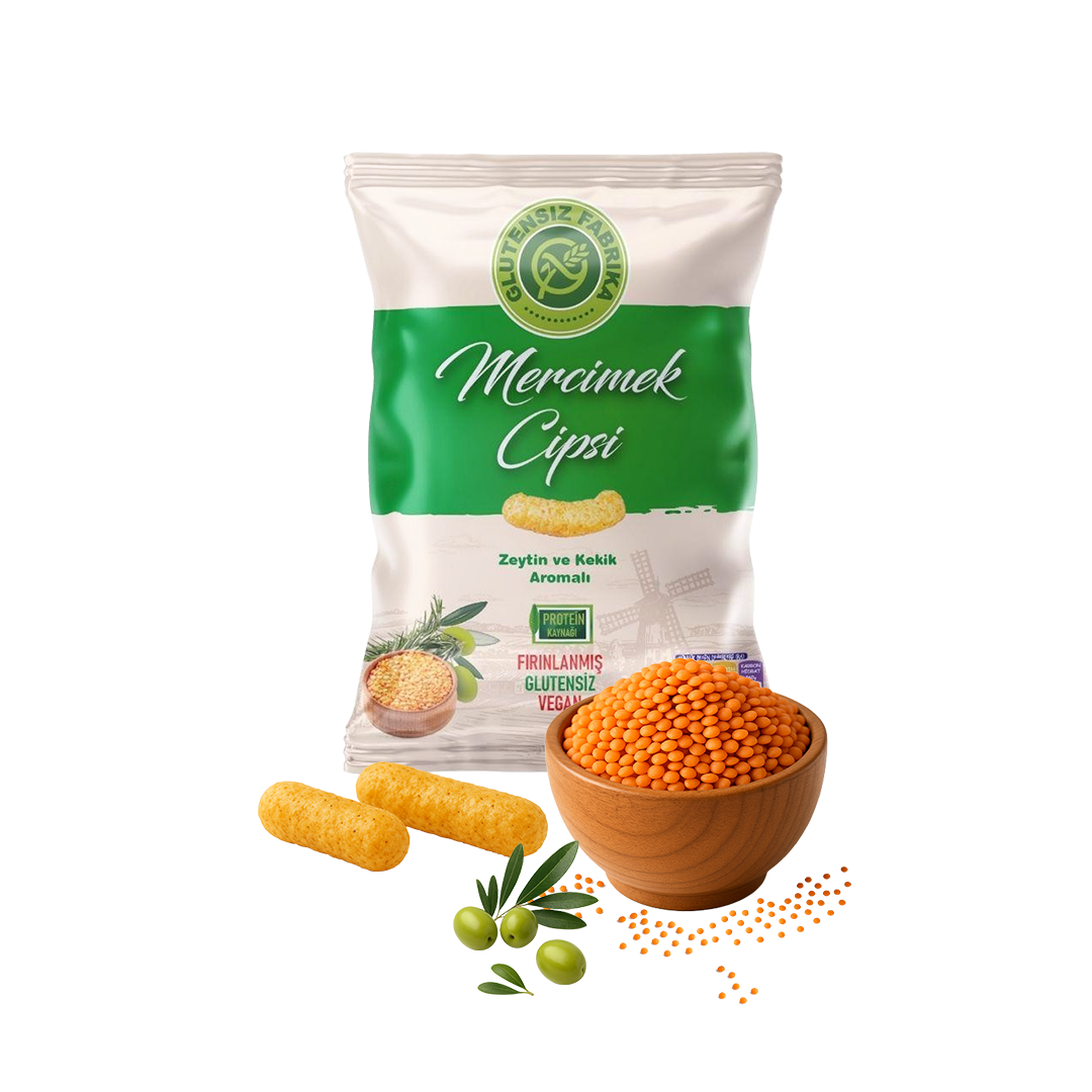 Zeytin ve Kekik Aromalı Mercimek Cipsi 60 g x 3 Paket