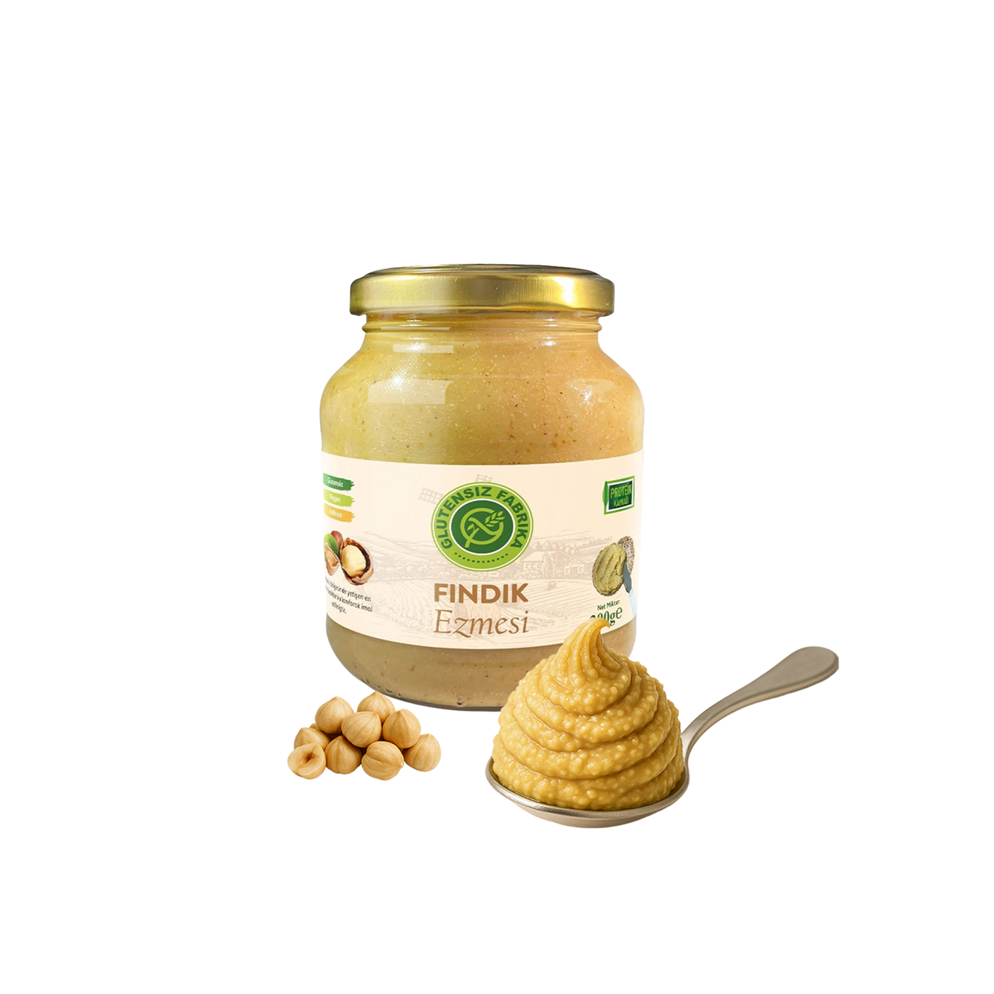 Glütensiz %100 Fındık Ezmesi 300 g