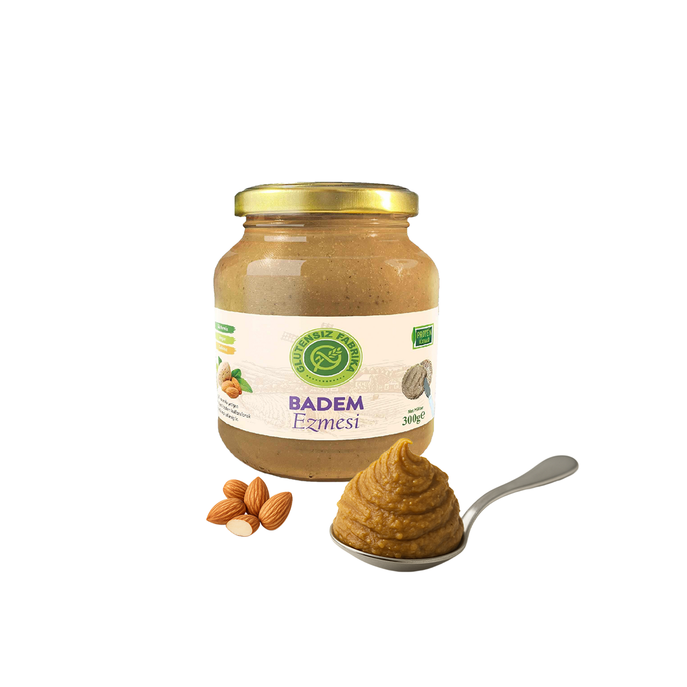 Glütensiz %100 Badem Ezmesi 300 g