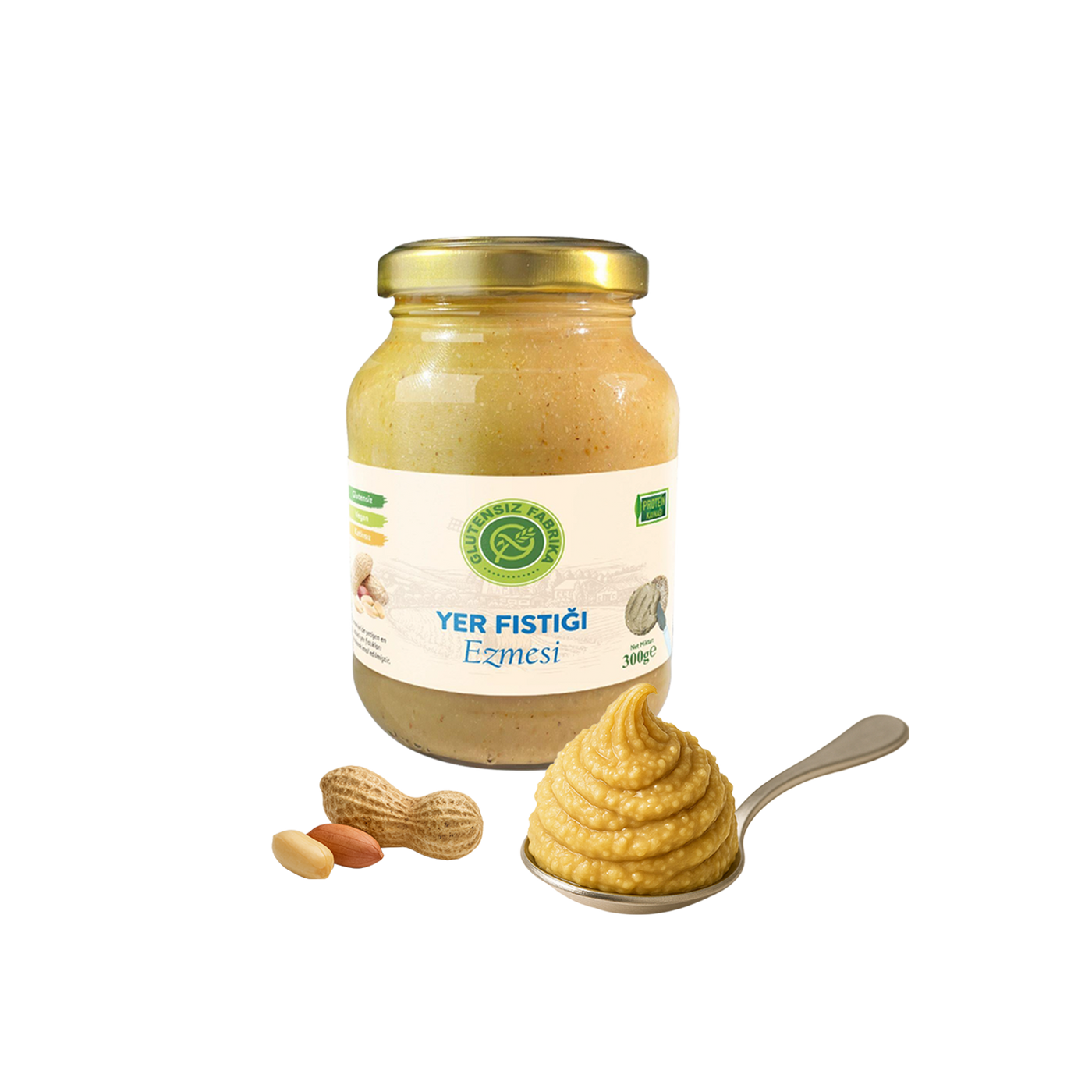 Glütensiz %100 Yer Fıstığı Ezmesi 300 g