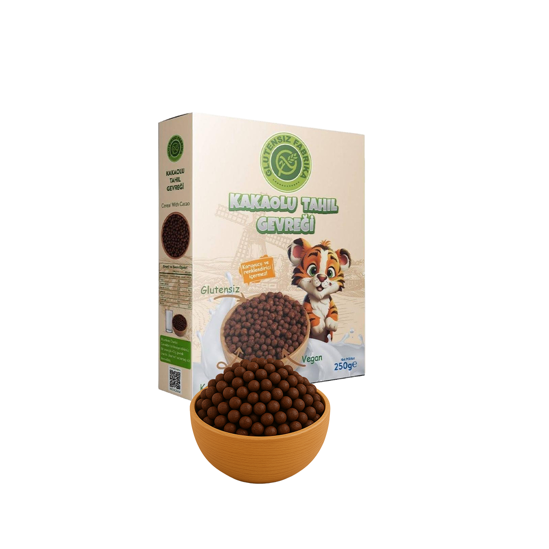 Glütensiz Kakaolu Tahıl Gevreği 250 g