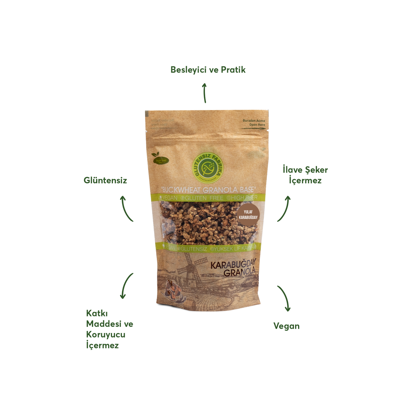 Yulaf & Karabuğday Granola 300 g