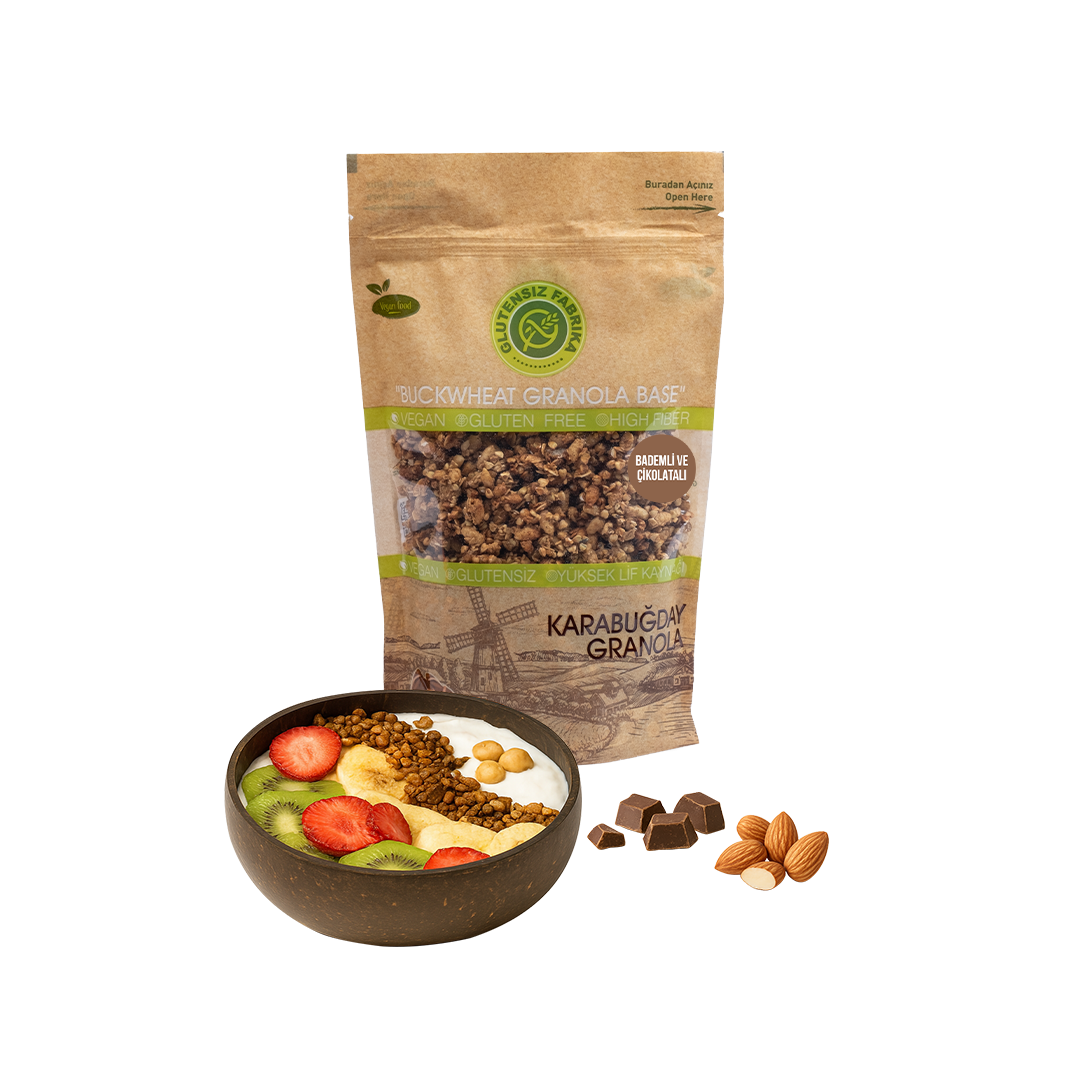 Badem ve Çikolatalı Yulaf & Karabuğday Granola 300 g