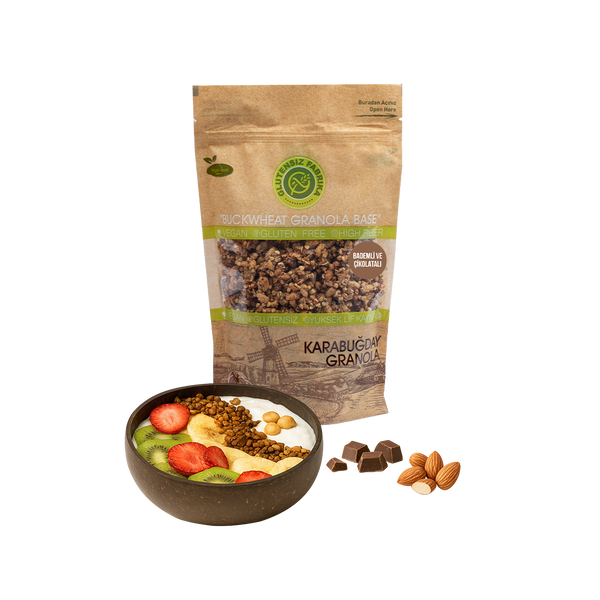 Badem ve Çikolatalı Yulaf & Karabuğday Granola 300 g