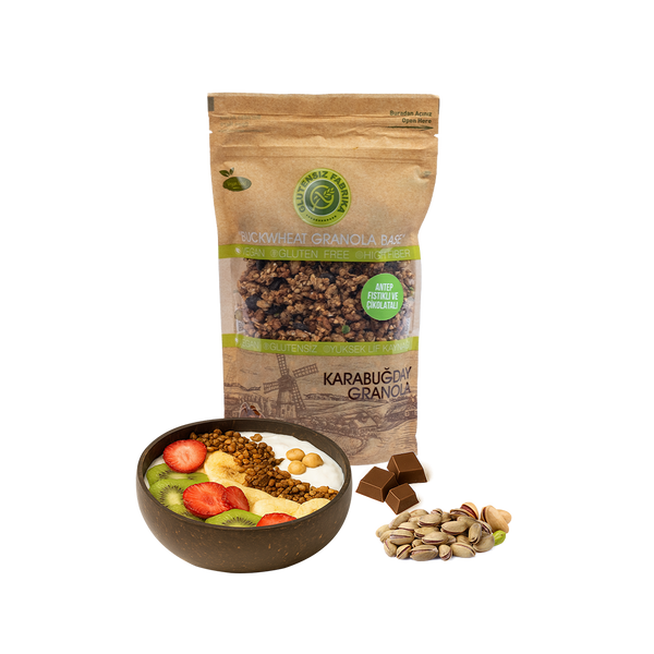 Antep Fıstıklı ve Çikolatalı Yulaf & Karabuğday Granola 300 g