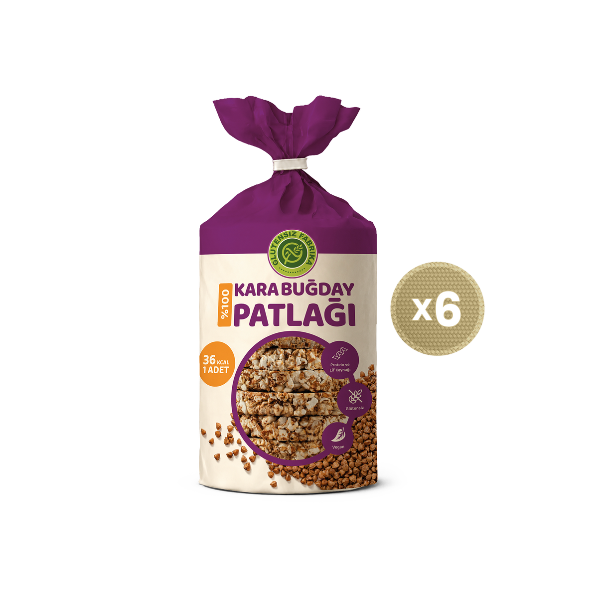 Karabuğday Patlağı Sade 100 g