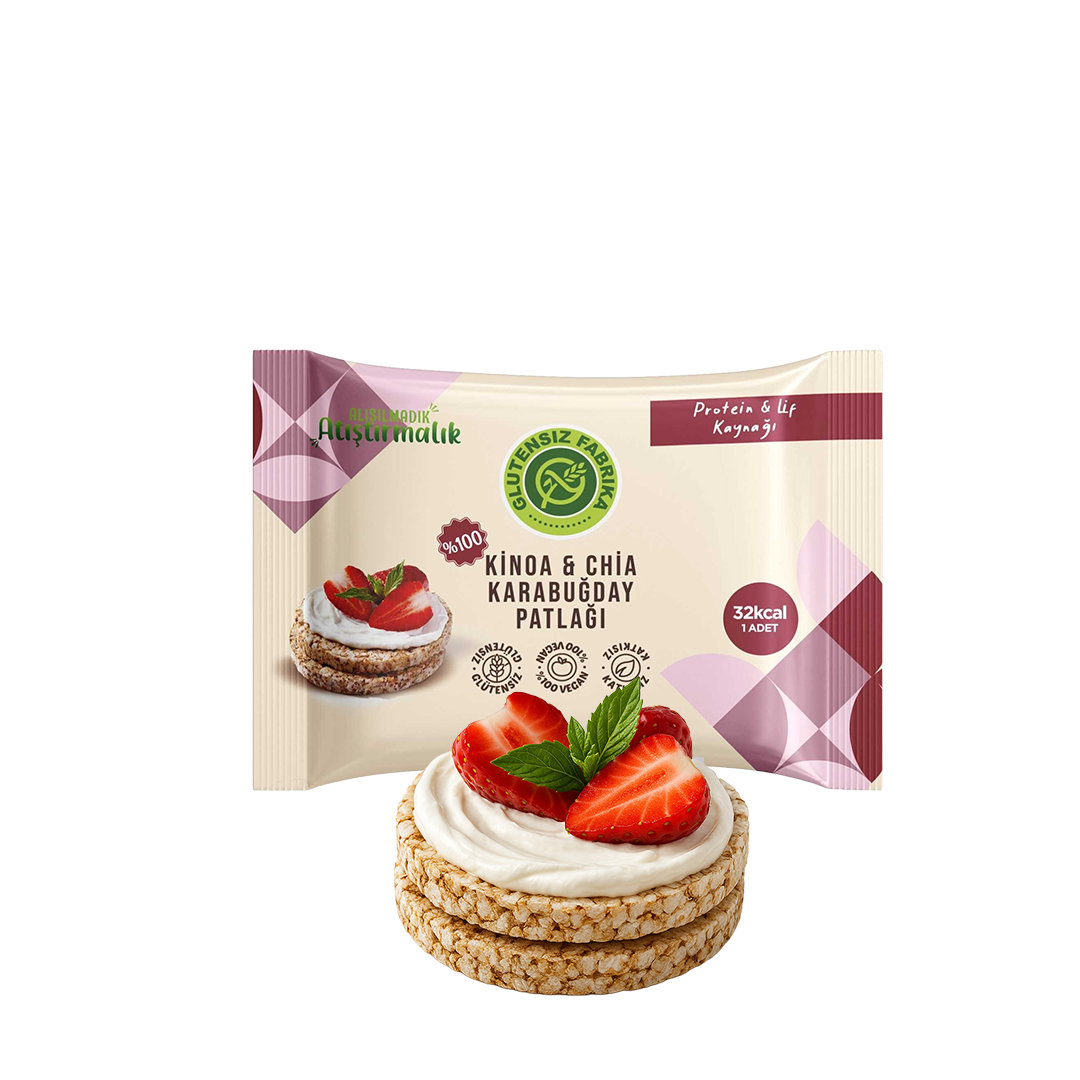 Karabuğday Patlağı Kinoa & Chia 24 g x 10 Paket