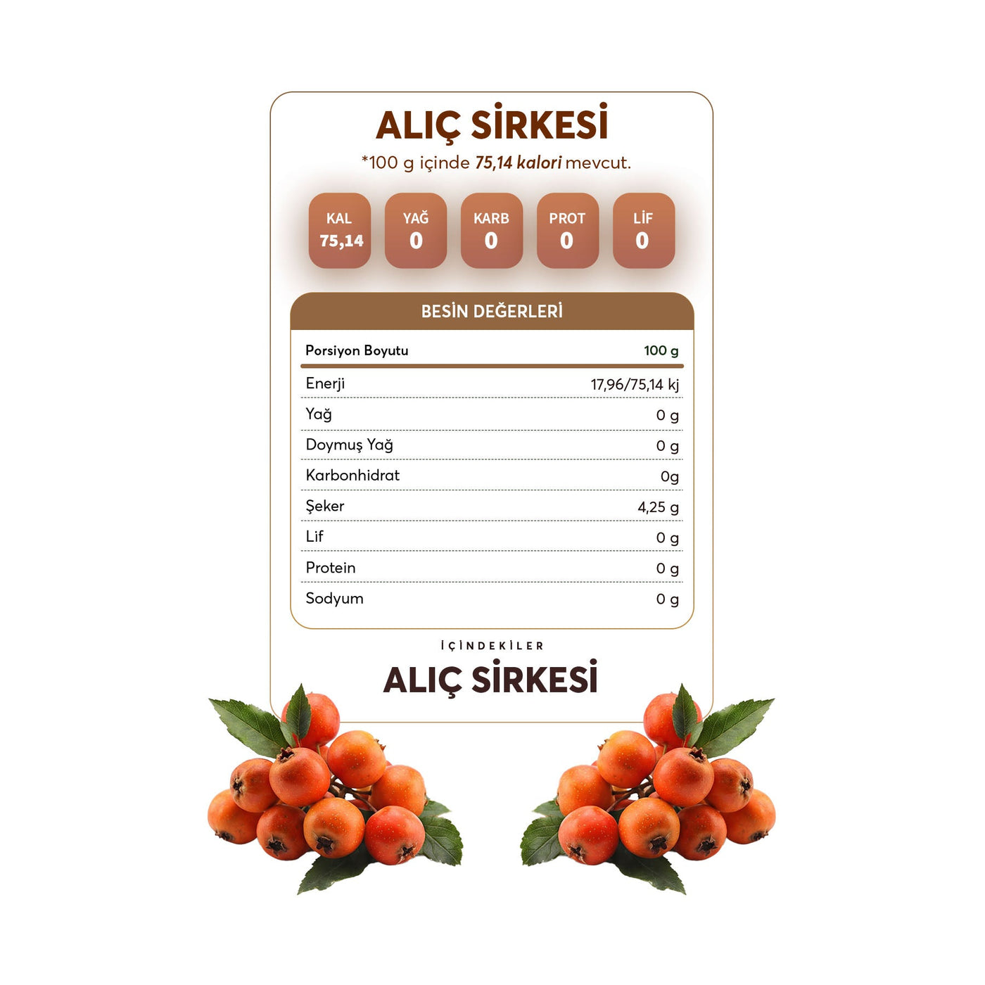 %100 Doğal Alıç Sirkesi 500 ml
