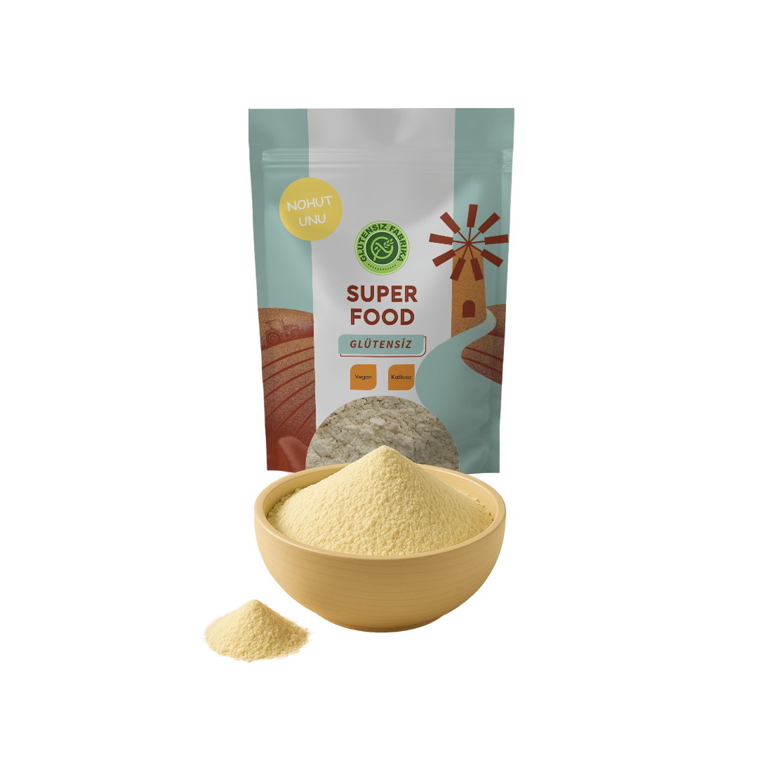 Glütensiz Kepekli Çiğ Nohut Unu 1 Kg