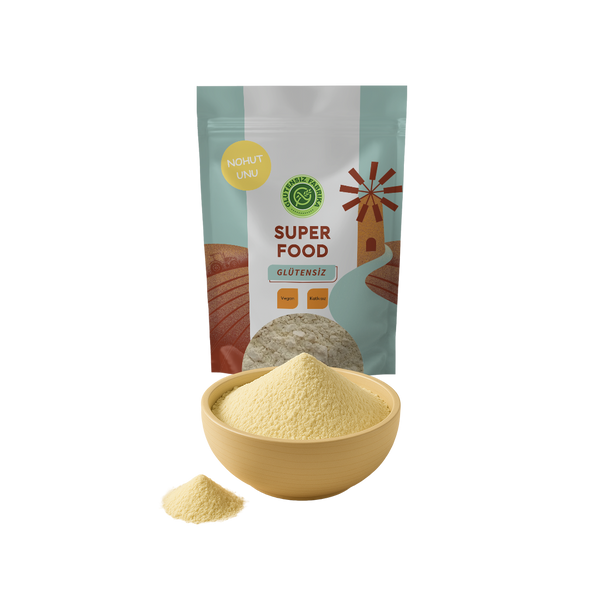 Glütensiz Kepekli Çiğ Nohut Unu 1 Kg
