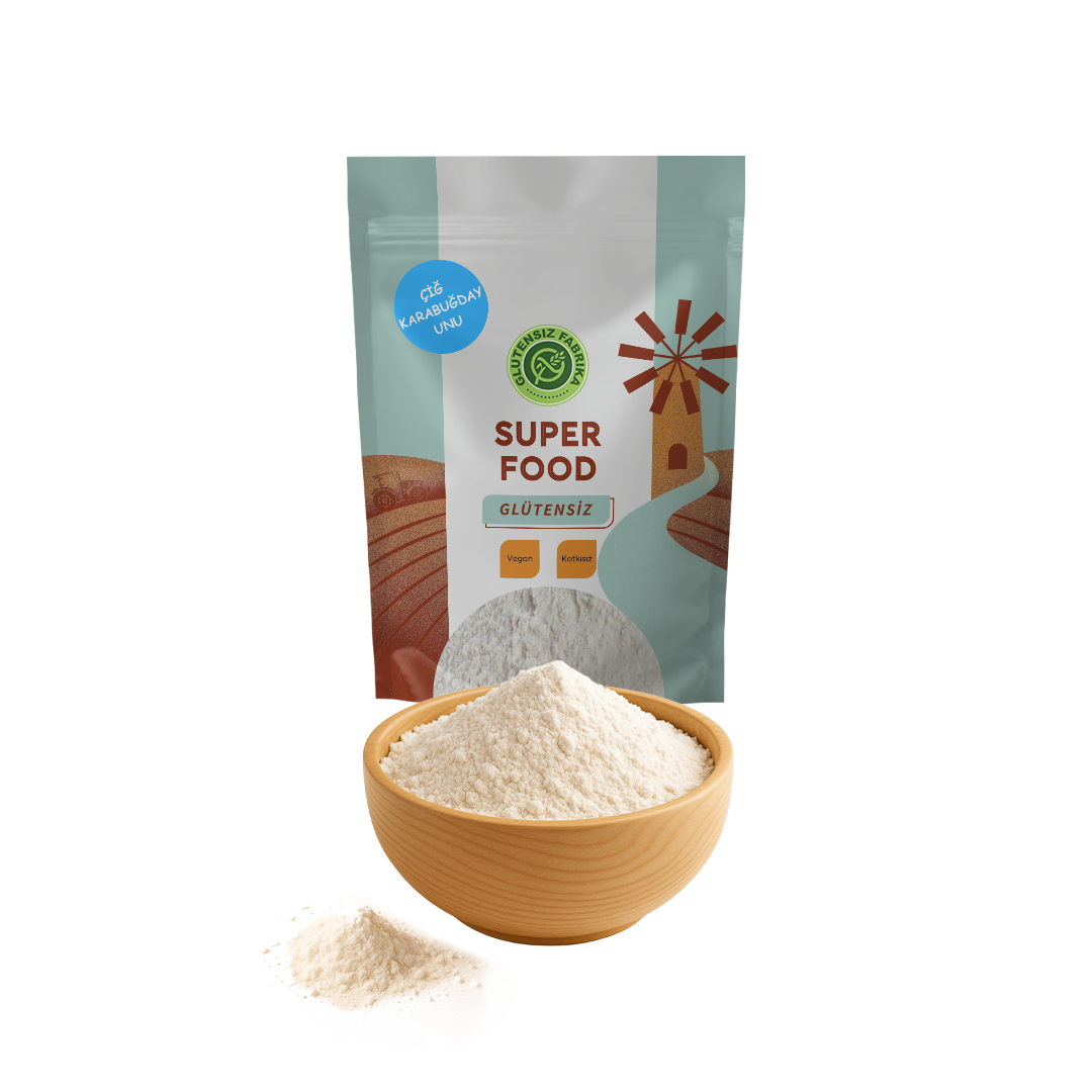 Glütensiz Çiğ Karabuğday Unu 1 Kg